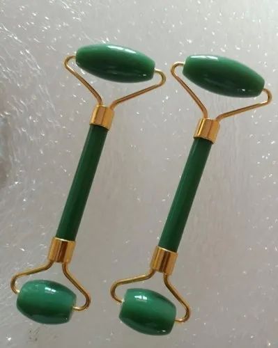 Green Jade Massage Roller, For Face Massager, Feature : Easy To Use, Effective Performance, Enhances Blood Circulation