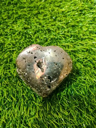 Saini Agate Pyrite Heart Stone, For Healing