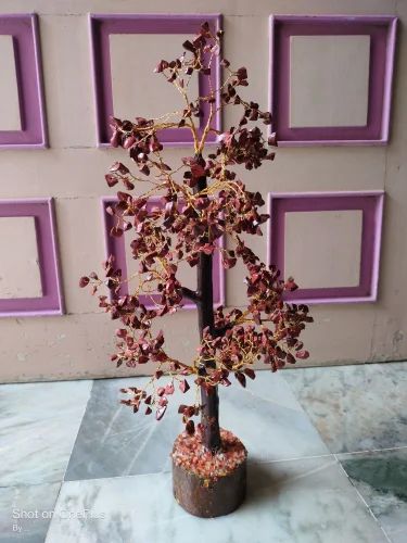 Saini Agate Red Jasper Tree For Decoration