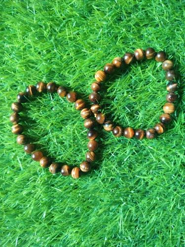 Polished Crystal Tiger Eye Bracelet