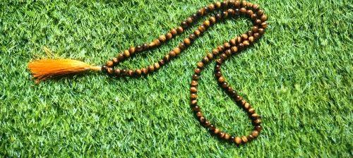 Saini Agate Crystal Tiger Eye Japa Mala, Color : Multicolor