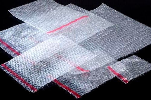 Transparent Plastic Air Bubble Bag, For Packaging Industry, Size : Multisize