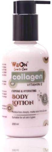 Weon Collagen & Vitamin E Body Lotion, Color : Creamy