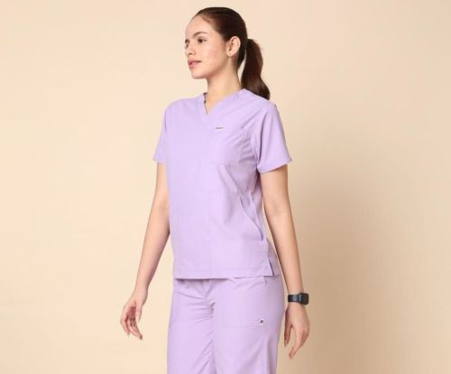 Knya Classic Womens Pastel Lilac 5-Pocket New Gen Scrubsuit