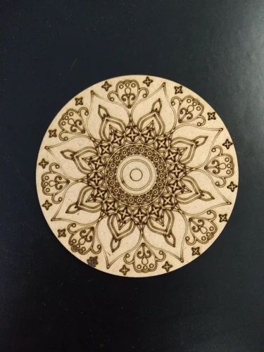 Round 7 Inch Printed MDF Coaster