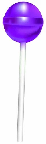 Grape Flavour Candy Lollipop, Packaging Type : Plastic Wrappers