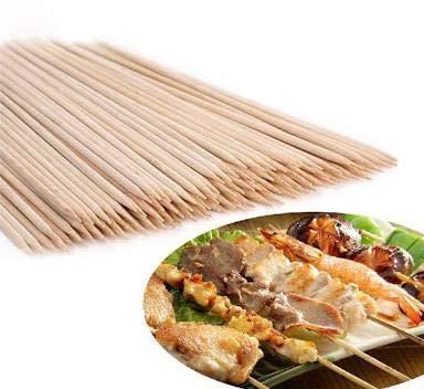 Creamy 250mm Wooden Barbeque Skewers, For Party, Event, Size : 10 Inch