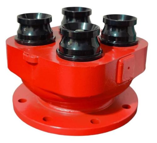 Red High Pressure Stainless Steel 4 Way Inlet Valve, For Liquid Control, Feature : Durable