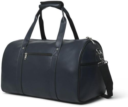 Blue Faux Leather Plain Duffel Bags, Technics : Machine Made