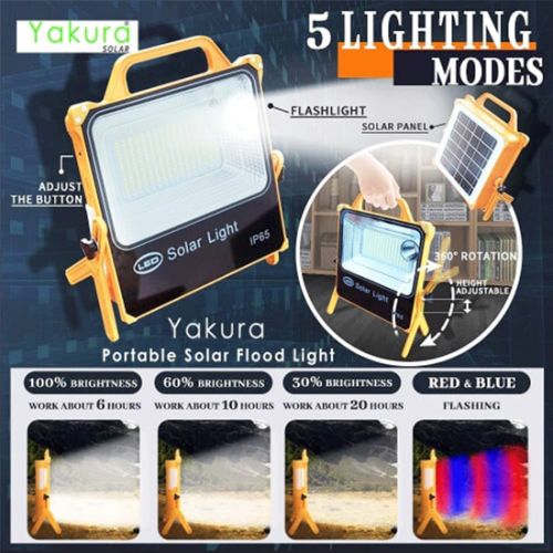 Bulk Offer Min 50pcs - Yakura Solar Portable Solar Flood Light 200w