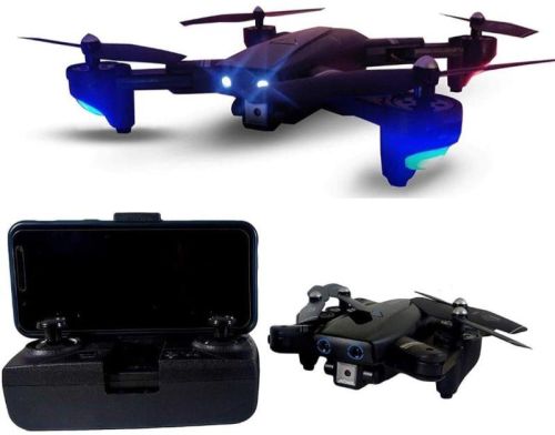 Black Foldable Flying Drone, For Kids Playing, Size : Standard