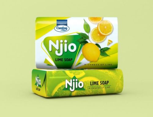 Light Yellow Solid Rectangle 100 Gm Njio Lime Soap, For Skin Care, Bathing, Packaging Type : Paper Pack