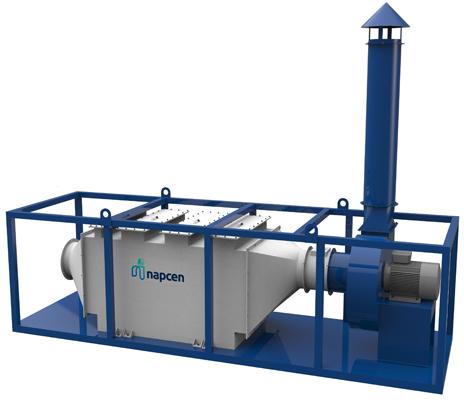 Napcen Centrifugal PP FRP Portable Dry Scrubber, Power : 3-6kw