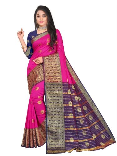 Printed Banarasi Silk Saree, Feature : Dry Cleaning, Shrink-Resistant