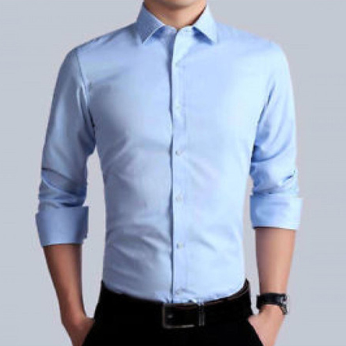 Collar Neck Cotton Plain Mens Formal Shirt, Speciality : Breathable, Anti-Shrink