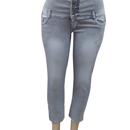 Slim Ladies Fancy Denim Jeans, Waist Size : All Sizes