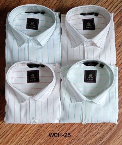 Collar Neck Printed Mens Linen Shirts, Speciality : Quick Dry, Eco-Friendly, Breathable, Anti-Wrinkle