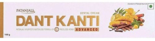 Patanjali Dant Kanti Advance Dental Cream, For Teeth Care, Packaging Type : Plastic Tube