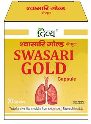 Patanjali Divya Swasari Gold Capsules, Shelf Life : 1year