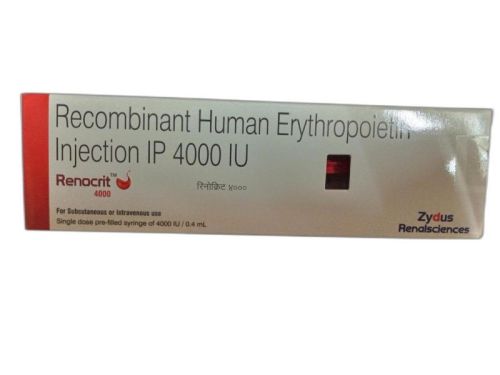 Renocrit 4000IU Injection, Form : Liquid