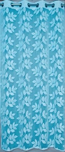 Blue Printed Net Curtain, For Hotel, Home, Doors, Speciality : Impeccable Finish, Easily Washable