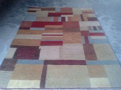 Multicolor Rectangular Woven Patch Carpet, For Home, Speciality : Soft