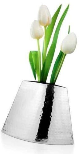 Polished Stainless Steel Flower Vase, For Home, Hotel, Speciality : Durable, Fine Finished, Shiny