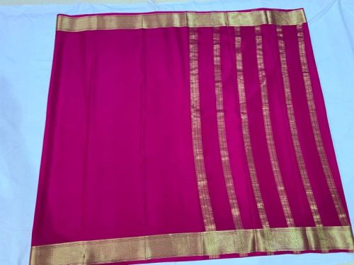 Jagg Hastkala Plain Traditional Silk Sarees, Feature : Anti-wrinkle, Dry Cleaning, Easy Wash, Shrink-resistant