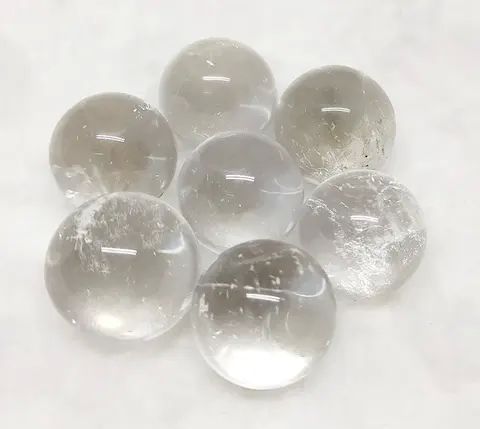White Clear Quartz Crystal Sphere Ball, For Decoration Healing