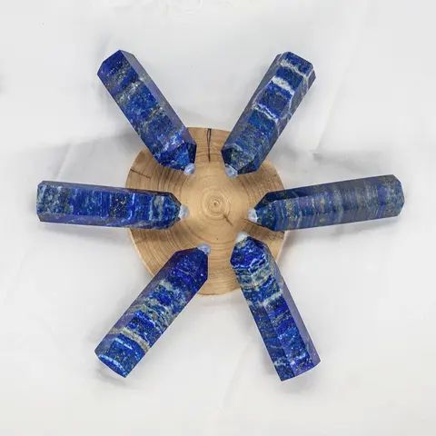 Blue Gemstone Lapis Lazuli Tower Point, For Decoration Healing