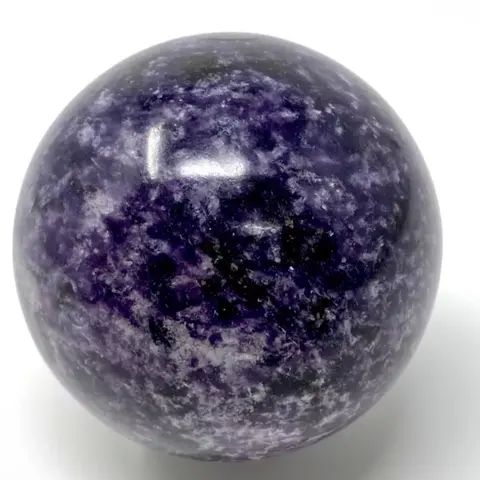 Purple Gemstone Lepidolite Crystal Sphere Ball, For Decoration Healing