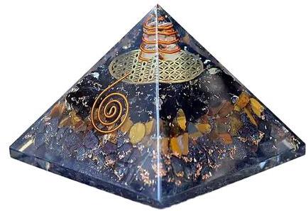 Puprple Orgone Stone Pyramid, For Decoration Healing