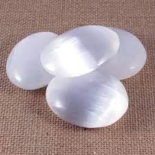 Polished Gemstone Selenite Tumble Stone, Size : Customised