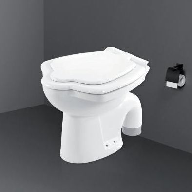 White Ceramic Anglo Indian Water Closet, For Home, Office, Hotel, Size : L555xW460xH410 Mm