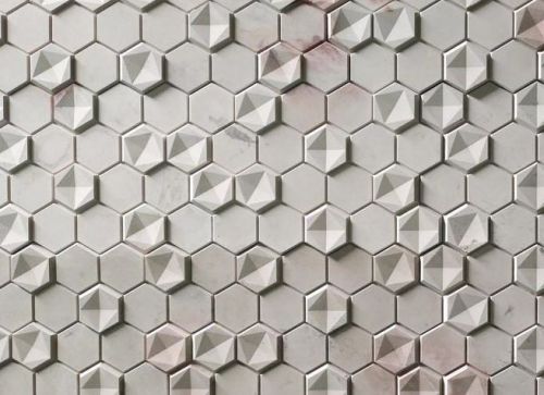 Blended Slate Hexagon Interlocking Tiles, For Exterior, Packaging Type : Cardboard Box