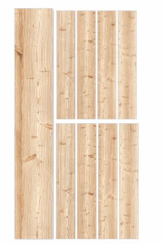 RO Wood Beige Wooden Strip Ceramic Tiles