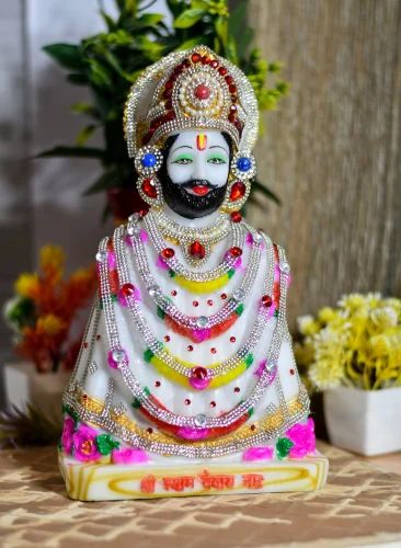 Multicolor Marble Khatu Shyam Statue, For Interior Decor