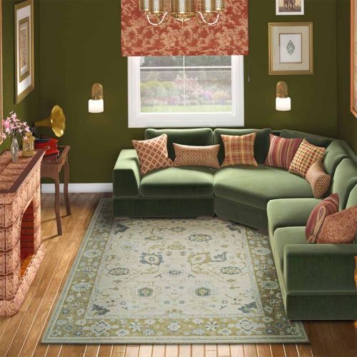 Hand Knotted Woolen Carpet, For Bedroom, Home, Home Decor, Hotel, Indoor Decoration, Kitchen, Office