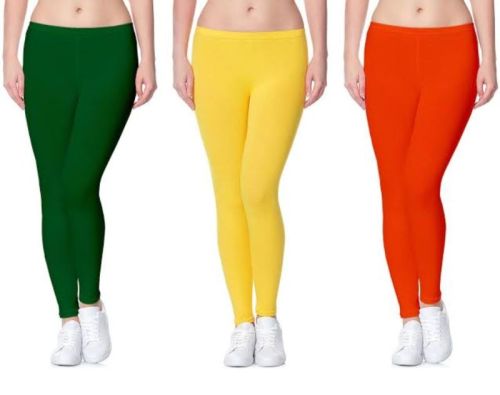 Straight Fit Lyca Cotton Printed Ladies Leggings, Packaging Type : Packet