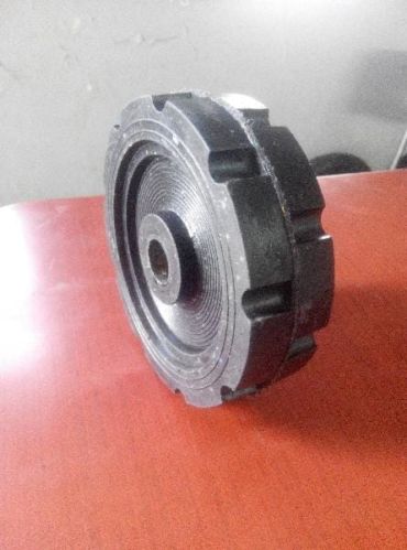 Black Generator Trolley Rubber Wheel, Feature : Crack Proof, Fine Finish, High Quality