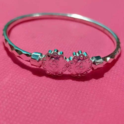 Ladies Party Wear Silver Bangle, Size : 2.5cm