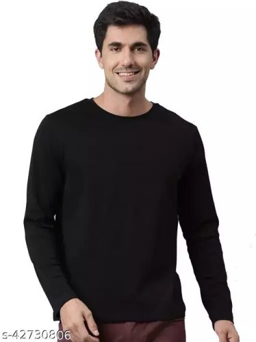 Plain Crewneck Tencel Cotton T Shirts, Packaging Type : Poly Bag