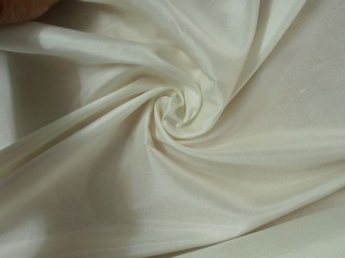 Off White Plain Dupioni Silk Fabric, For Garments, Feature : Attractive Look