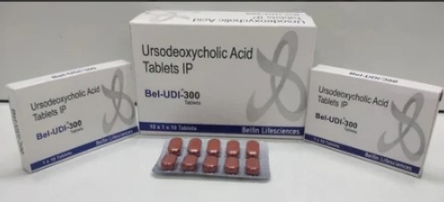 Bel-UDI Ursodeoxycholic Acid 300mg Tablets, For Clinic, Hospital, Packaging Type : Box