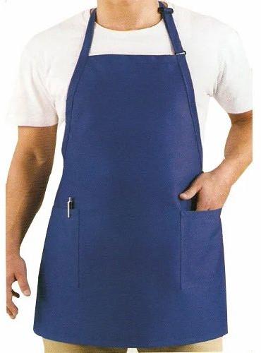 Blue Plain Industrial Unisex Cotton Apron, Specialities : Skin Friendly, Easily Washable, Comfortable