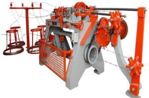 Automatic Barbed Wire Making Machine, Color : Red