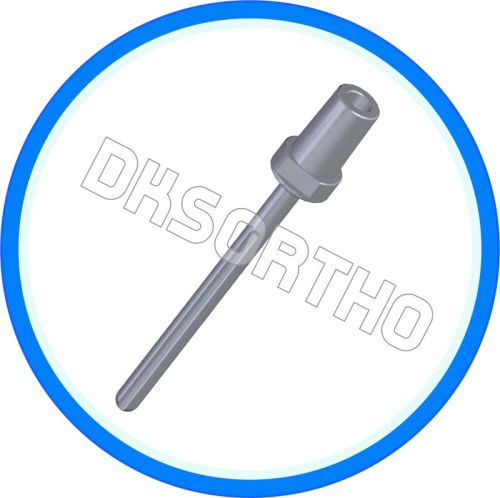 Grey Polished Stainless Steel Distal Femur Intramedullary Stem