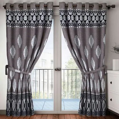 Multicolor Printed Cotton Curtain, For Window, Hotel, Home, Doors, Packaging Type : Packet