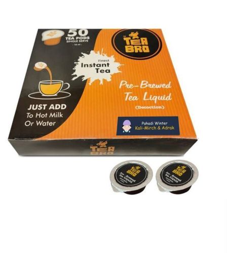 Tea Bro Kali Mirch And Adrak Pre Brewed Tea Liquid Pods