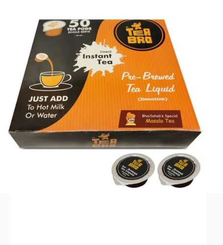 Tea Bro Masala Tea Pre Brewed Tea Liquid Pods